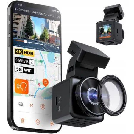 Kamera samochodowa Vantrue E1 Pro – Full HD, przód i tył, tryb parkingowy